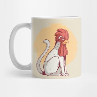 Cat with a Chicken Face: Whimsical Design Mug